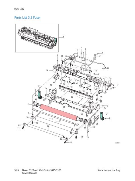 Xerox Phaser 3320 WorkCentre-3315 3325 Parts List and Service Manual