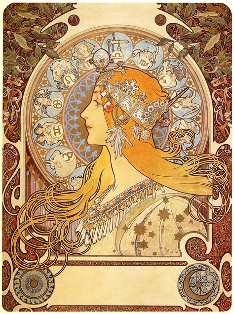 Zodiac Alphonse Mucha Wikiart Org