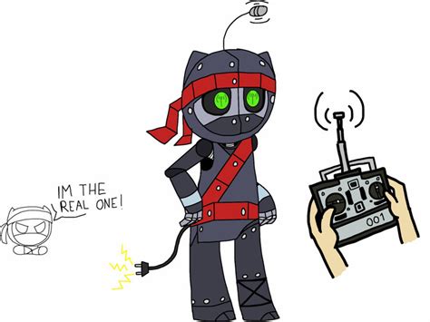 Clumsy Ninja As A Robot By Tinytoxicwaste101 On Deviantart