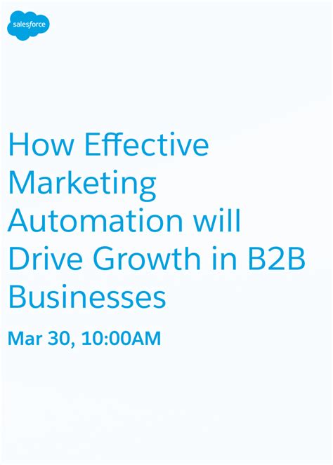 How Effective Marketing Automation Will Drive Growth In B2b Businesses