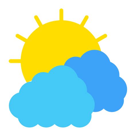 Clouds And Sun Generic Flat Icon