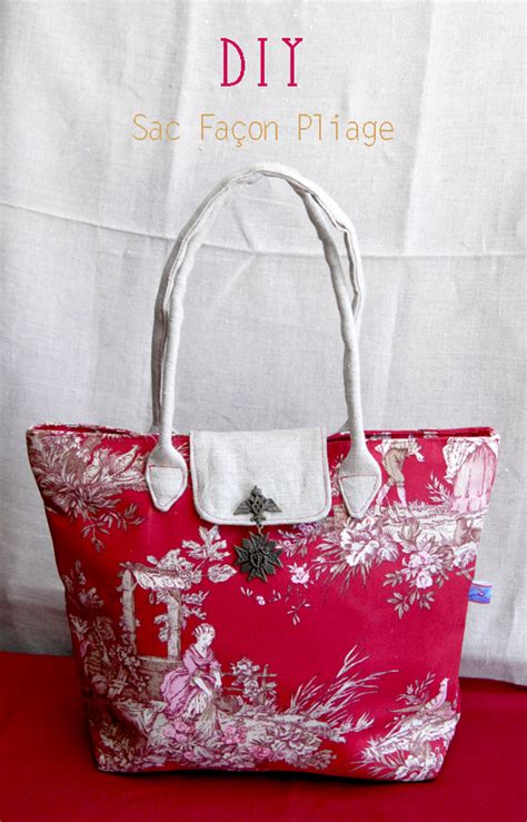 Tuto Le Sac Fa On Pliage En Toile De Jouy Rouge Sac Et Porte Monnaie