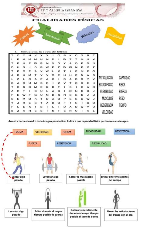 Ficha Online De Cualidades F Sicas Para Grado Puedes Hacer Los Ej