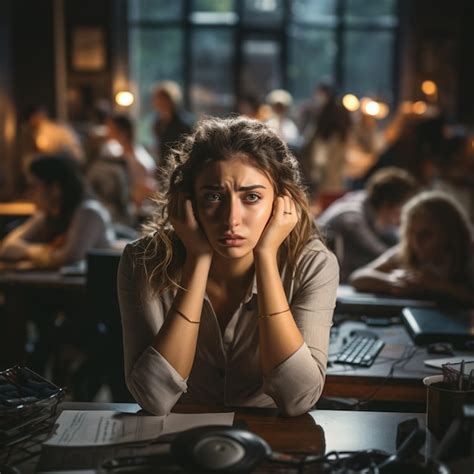 Premium Photo A Female Employee Being Super Frustrated At Work