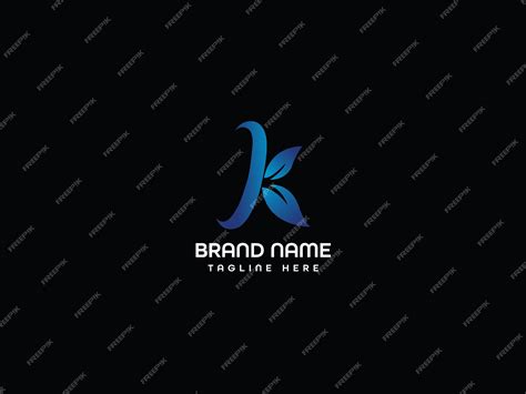 Premium Vector | A letter k logo on a black background