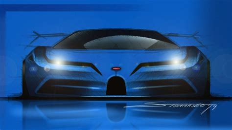 Bugatti EB110 un modern hâlini hayal eden eskiz çizimlere göz atın