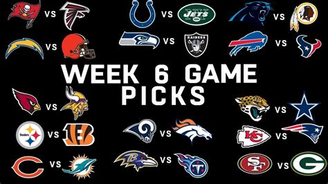 Week 6 Nfl Game Picks Nfl Youtube