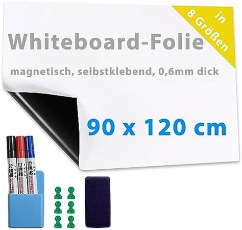 Dynamic Wave Magnetische Klebefolie Whiteboard Wandfolie X