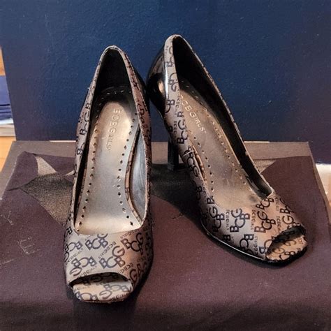 Bcbgirls Shoes Bcbgirls Logo Pumps Size 75 Blackpewter Poshmark