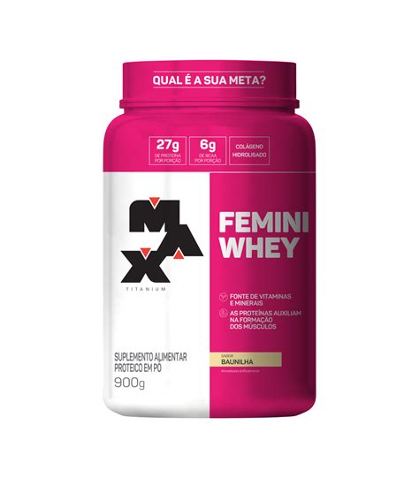 Femini Whey 900g Baunilha Max Titanium Europe