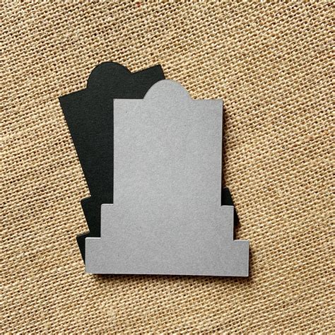 Tombstone Paper Cut Outs Set Of 25 Tombstone Die Cuts Etsy