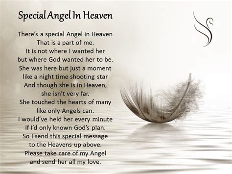 Thoughtful Funeral Poems Swanborough Funerals Angel In Heaven