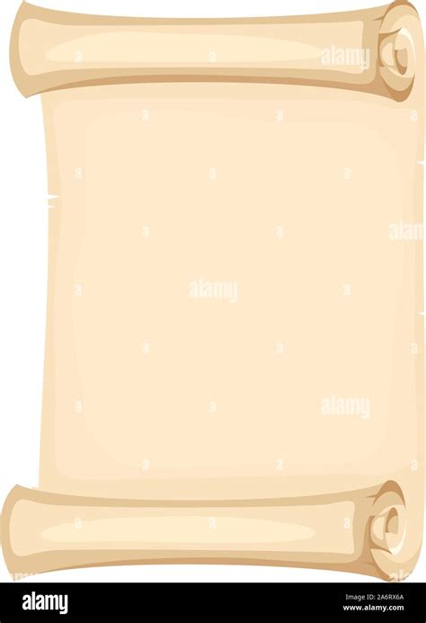 Ilustraci N Vectorial De Un Rollo De Pergamino Beige Aislado Sobre Un