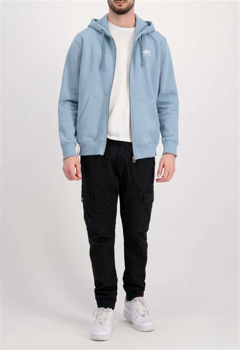 Buy Alpha Industries Basic Zip Hoodie Black Greyblue Scandinavian