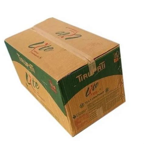 Color Brown 5 Ply Rectangular Printed Carton Box Size Lxwxh Inches