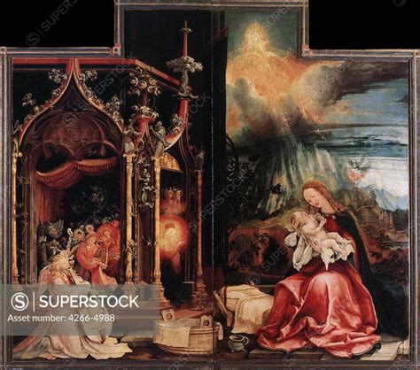 Religious Illustration With Virgin Mary And Jesus Christ By Matthias