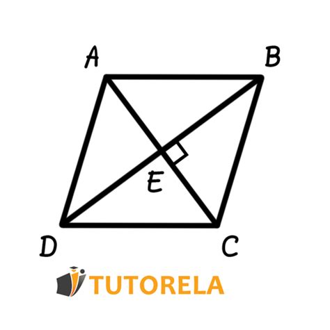 Diagonals of a Rhombus | Tutorela