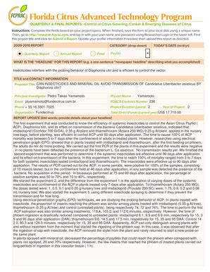 Fillable Online Research Citrusrdf Insecticides Interfere With The