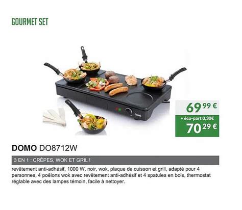 Promo Gourmet Set Domo Do W Chez Copra Icatalogue Fr