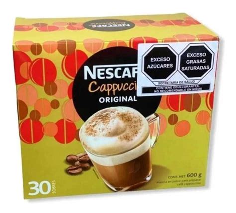 Café Nescafé Cappuccino 30 Sobres Instantáneo 18 M S I Mercado Libre