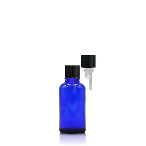 30ml Blue Glass Dropper Bottle Simple Black Cap Some Bottle