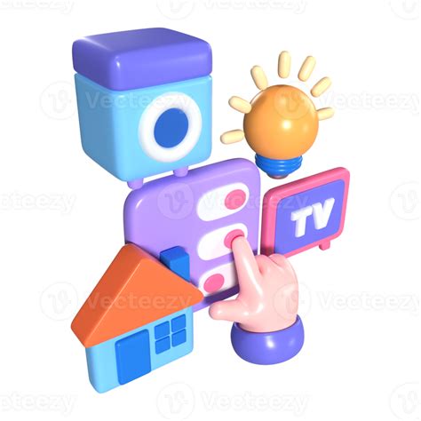 Iot 3d Illustration Icon 41639078 Png