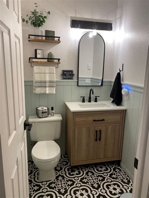 The 1 2 Bath Of My Dreams In 2024 Small Bathroom Makeover Half