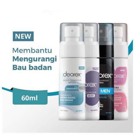 Jual Deorex New Body Odorizer Spray Menghilangkan Bau Badan 60ml BPOM