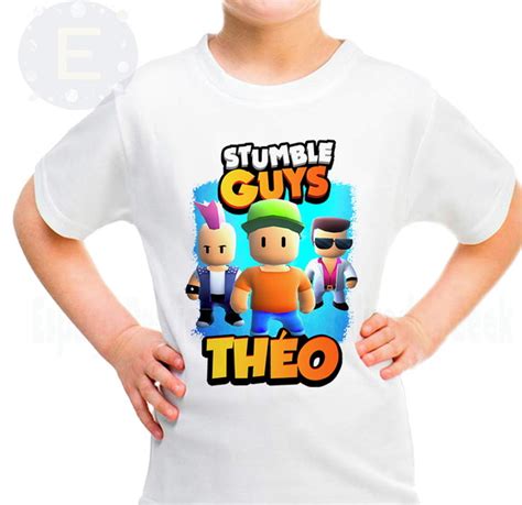 Camisa Camiseta Stumble Guys Blusa Jogo Infantil Produtos Elo7