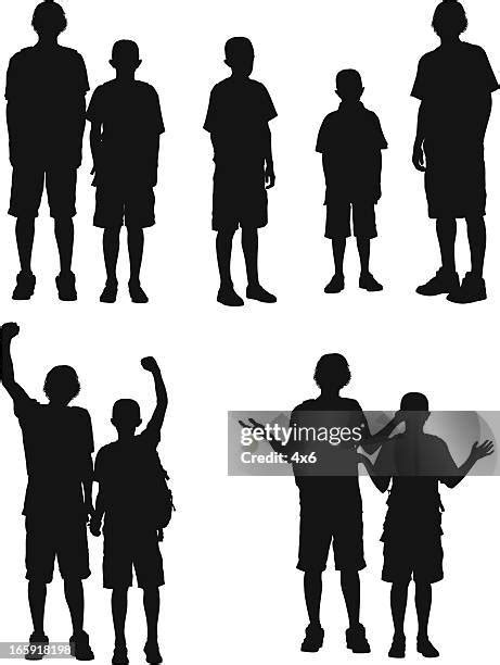 Child Sillouette Vector Photos And Premium High Res Pictures Getty Images