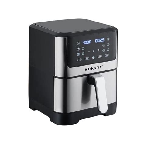 Sokany Digital Air Fryer Liters Watt Black And Silver Sk Zg