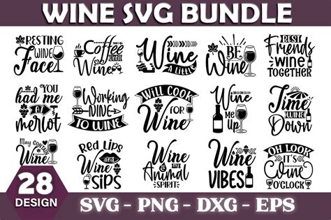 Wine Quote Bundle Funny Wine Quote Graphic By Delart Creative Fabrica