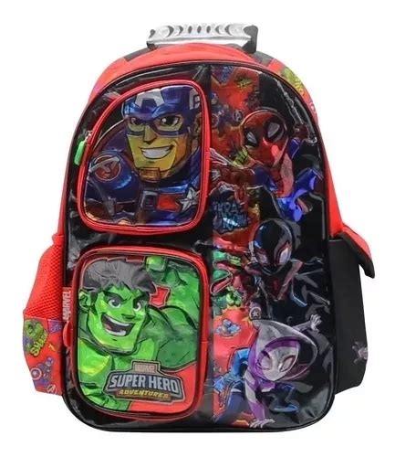 Mochila Espalda Escolar Avengers Sp Casa Valente Mercadolibre