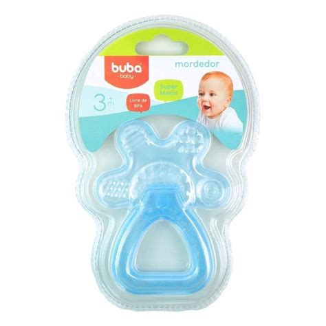 Mordedor Para Bebe Gelado - Mordedor para Bebê Buba Gelado com Água Chocalho Azul - Mordedor ...