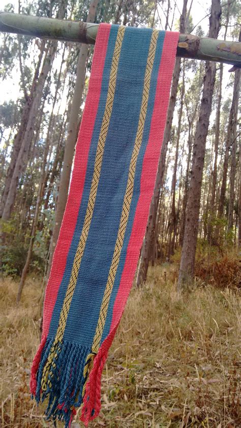 Textile Scarf Andean Textiles Made By Quechua Natives From Peru