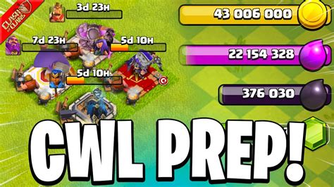 Leveling Up Heroes For The Ultimate Cwl Prep Clash Of Clans Youtube