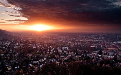 Fond d écran lumière du soleil le coucher du soleil ville Paysage