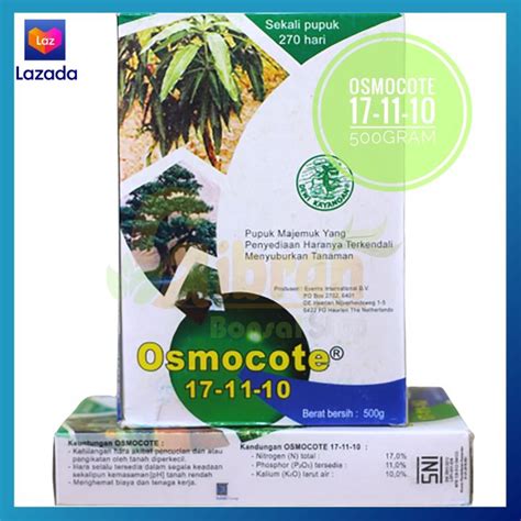 OSMOCOTE 17 11 10 DEKASTAR 17 11 10 PUPUK DAUN TANAMAN HIAS 500 GRAM