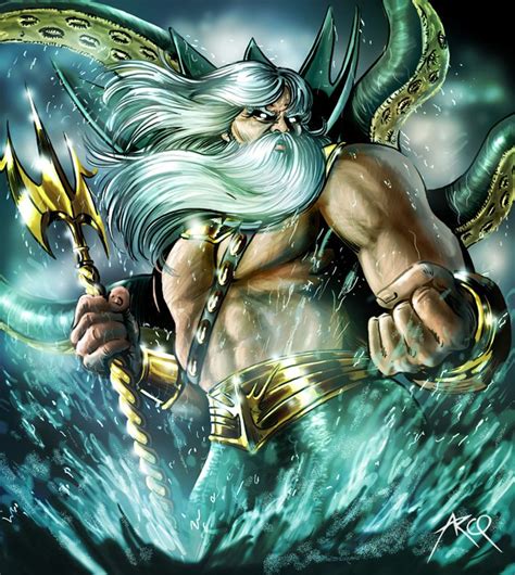 Neptune By Arcosart On Deviantart Tags Neptune Poseidon Greek