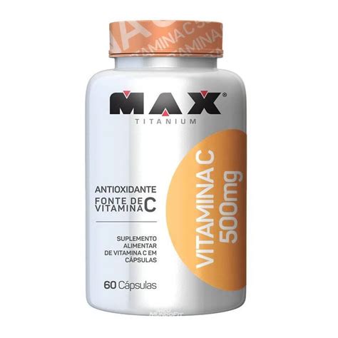 Vitamina C 500mg 60 Caps Max Titanium Meu Mundo Fit