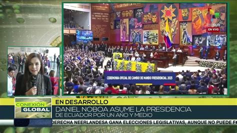 Ecuador Daniel Noboa juramenta como presidente de Ecuador Vídeo