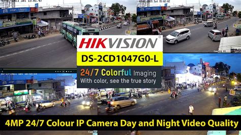 Hikvision 4MP 24/7 Color IP camera video quality Review - YouTube