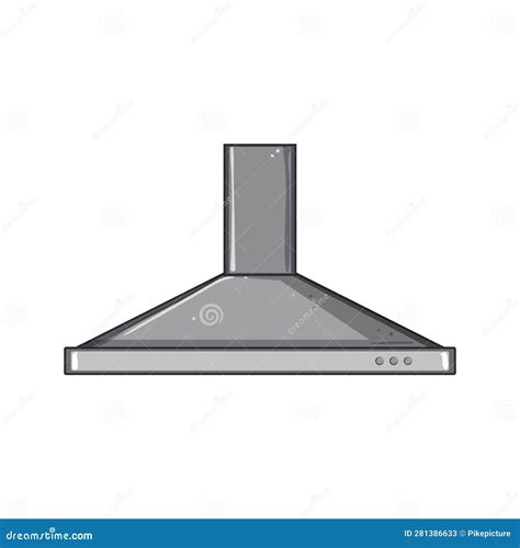 Cooking Range Hood Cartoon Vector Illustration Stock Illustration