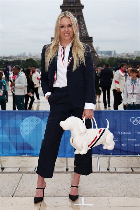 Lindsey Vonn Suits Up in Thom Browne for Paris Olympics Opening Ceremony