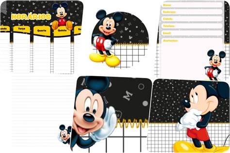 Etiqueta Escolar Mickey Para Imprimir Arte Para Toda A Festa