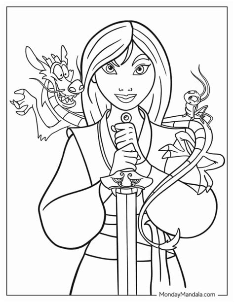 24 Mulan Coloring Pages (Free PDF Printables)