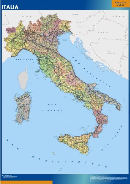 Magnetic Map Italy Vector World Maps