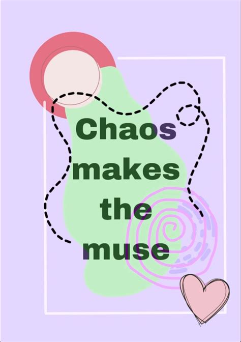 Quote Of The Day Illustration Abstract Illustration Chaos Makes The