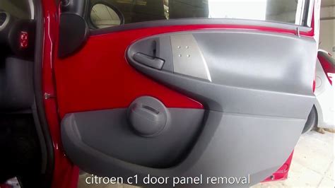 Citroën C1 door panel removal YouTube