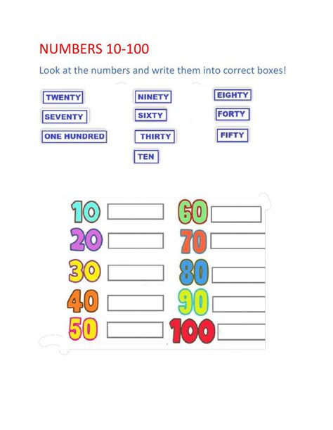 Numbers 10 To 100 Interactive Worksheet Live Worksheets 47 Off